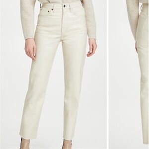 Agolde Recycled Leather Fitted 90s Pants size 26
